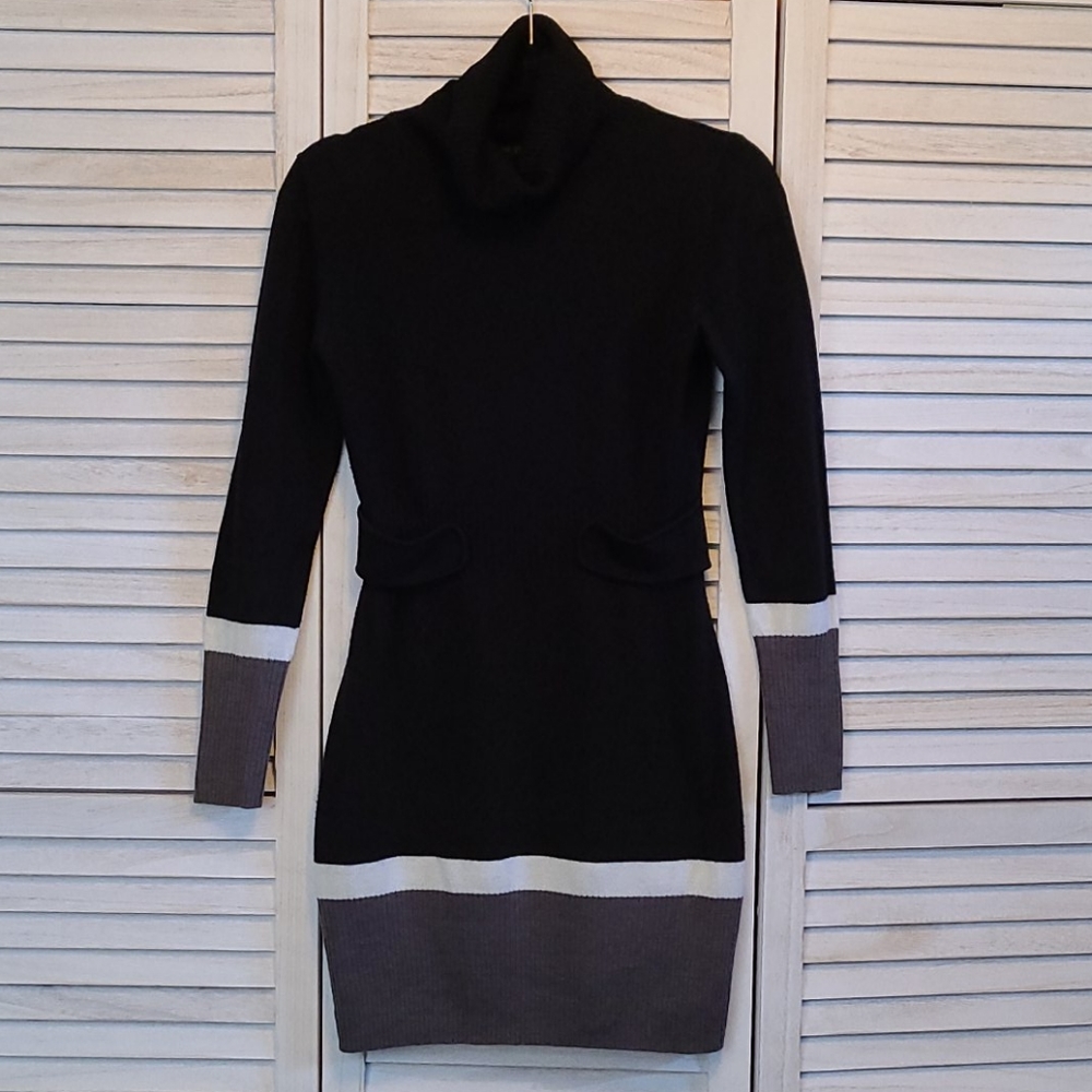 A. Byer Knit Turtleneck Dress, Women's S